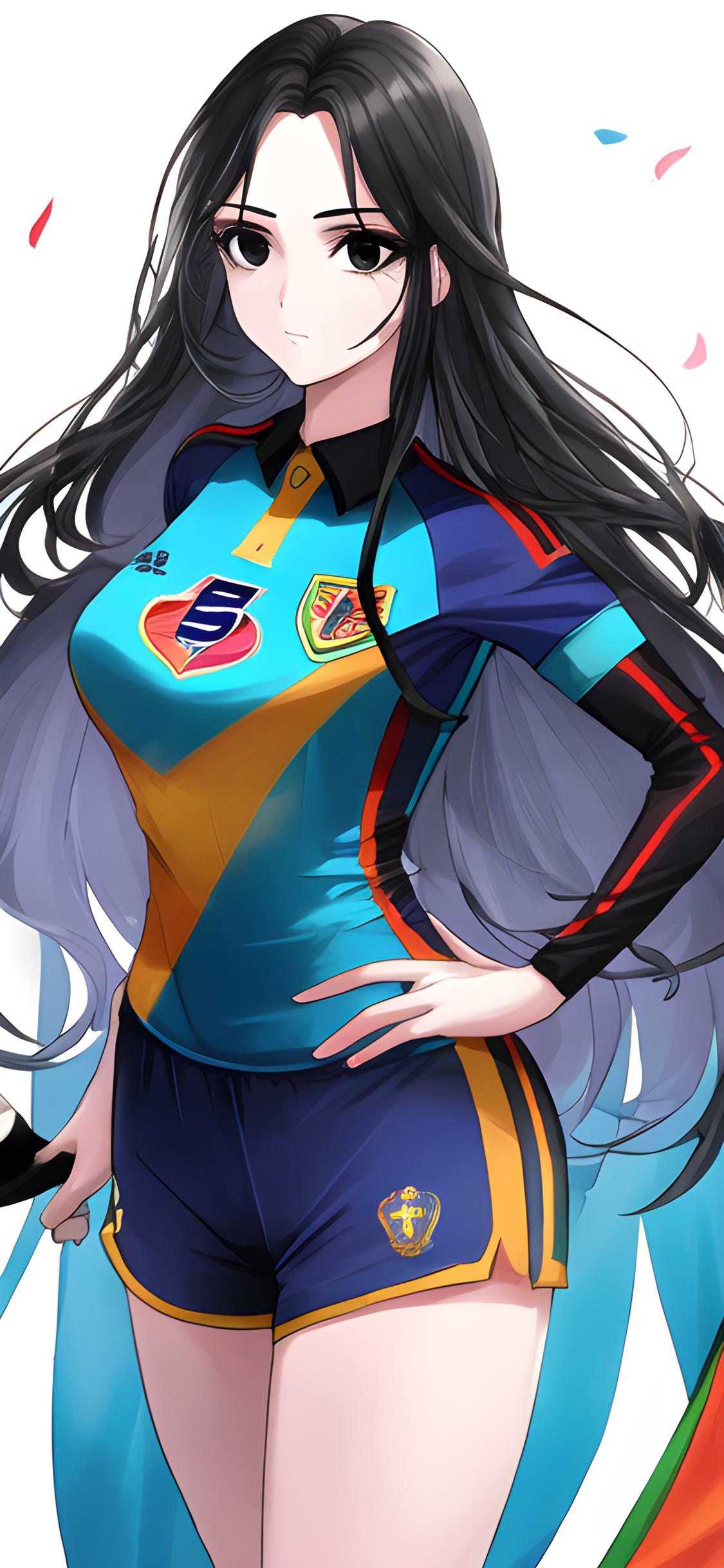 ai绘画二次元壁纸篮球,二次元ai绘画运动服壁纸