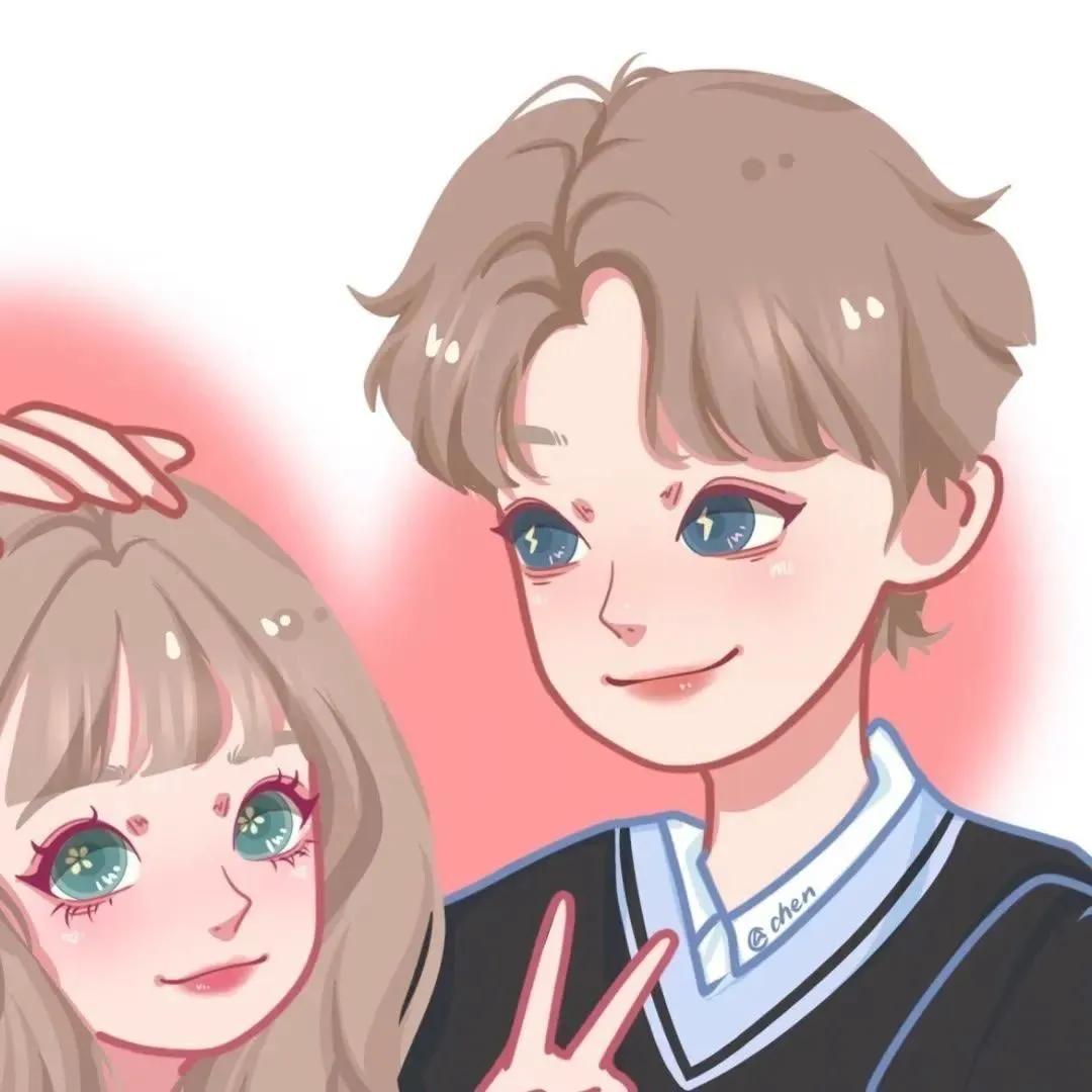 独一无二的简约头像高冷情侣,不太明显的情侣头像高冷