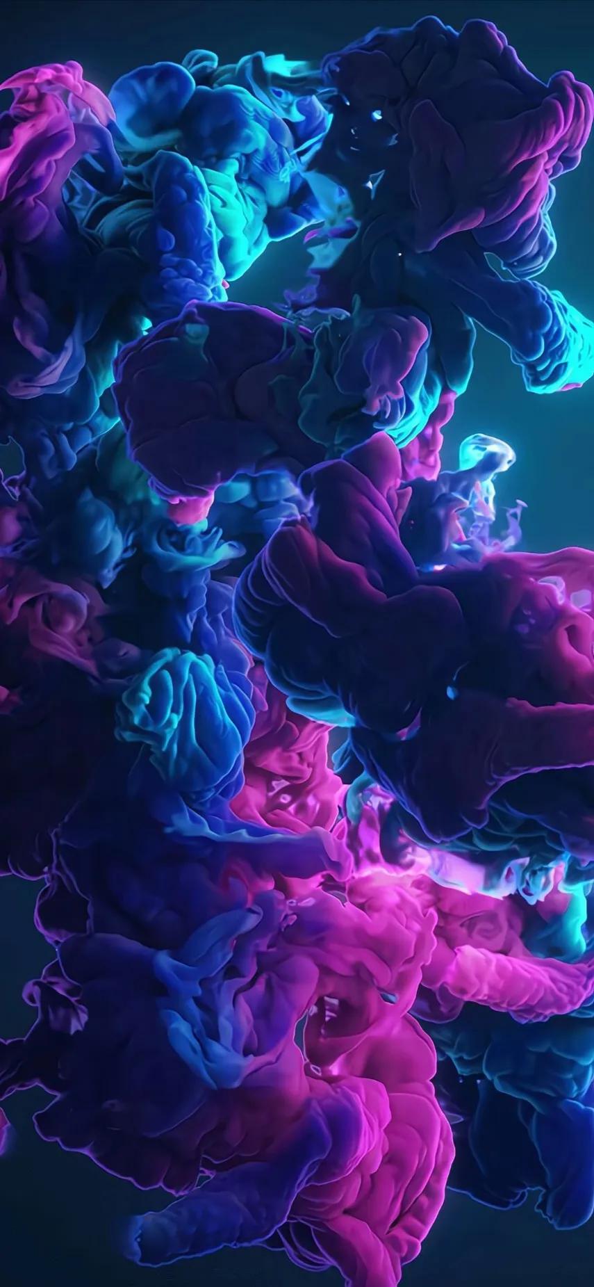 鲜艳色彩拼图手机壁纸,色彩堆叠手机壁纸