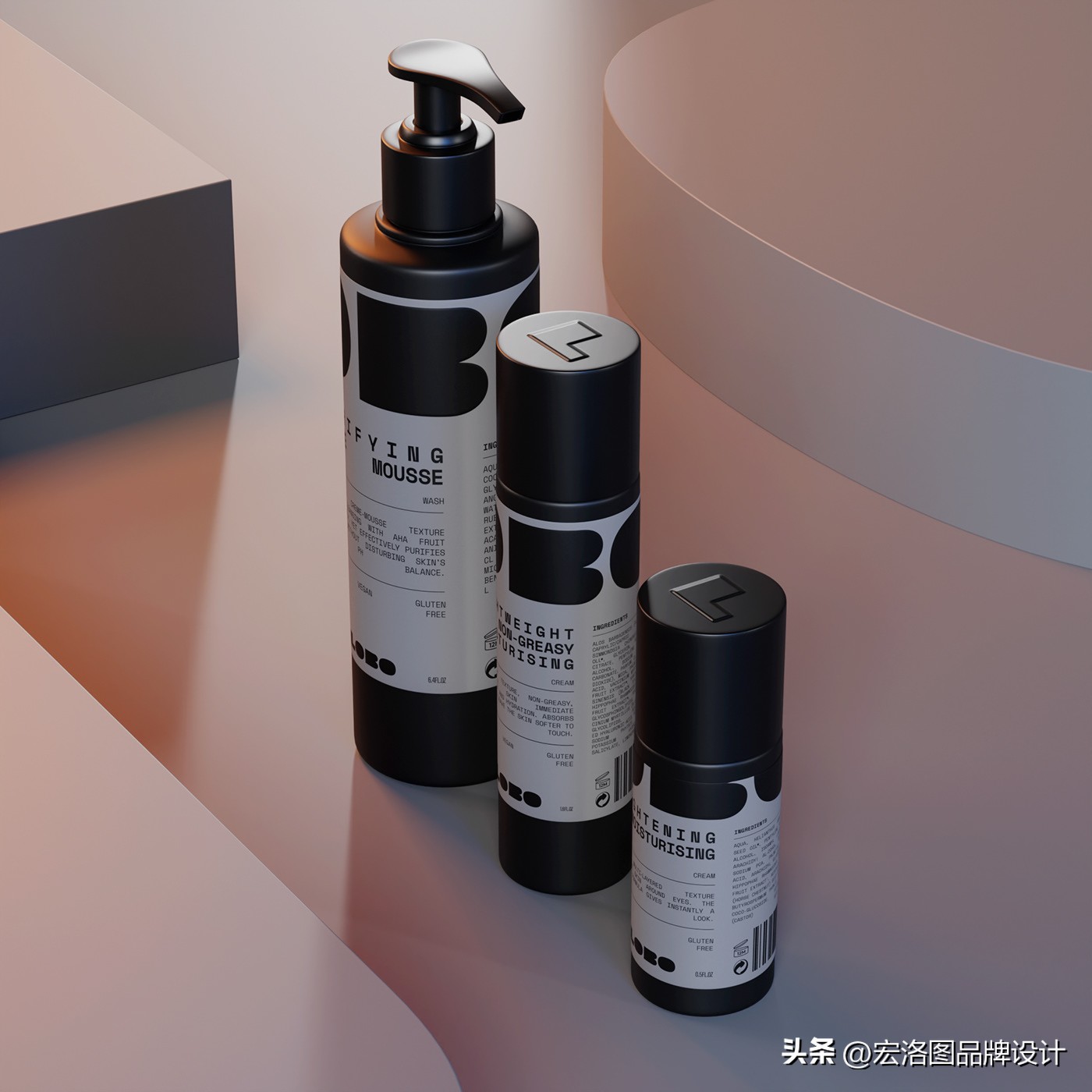 国外护肤品包装盒设计,高级轻奢化妆品包装设计