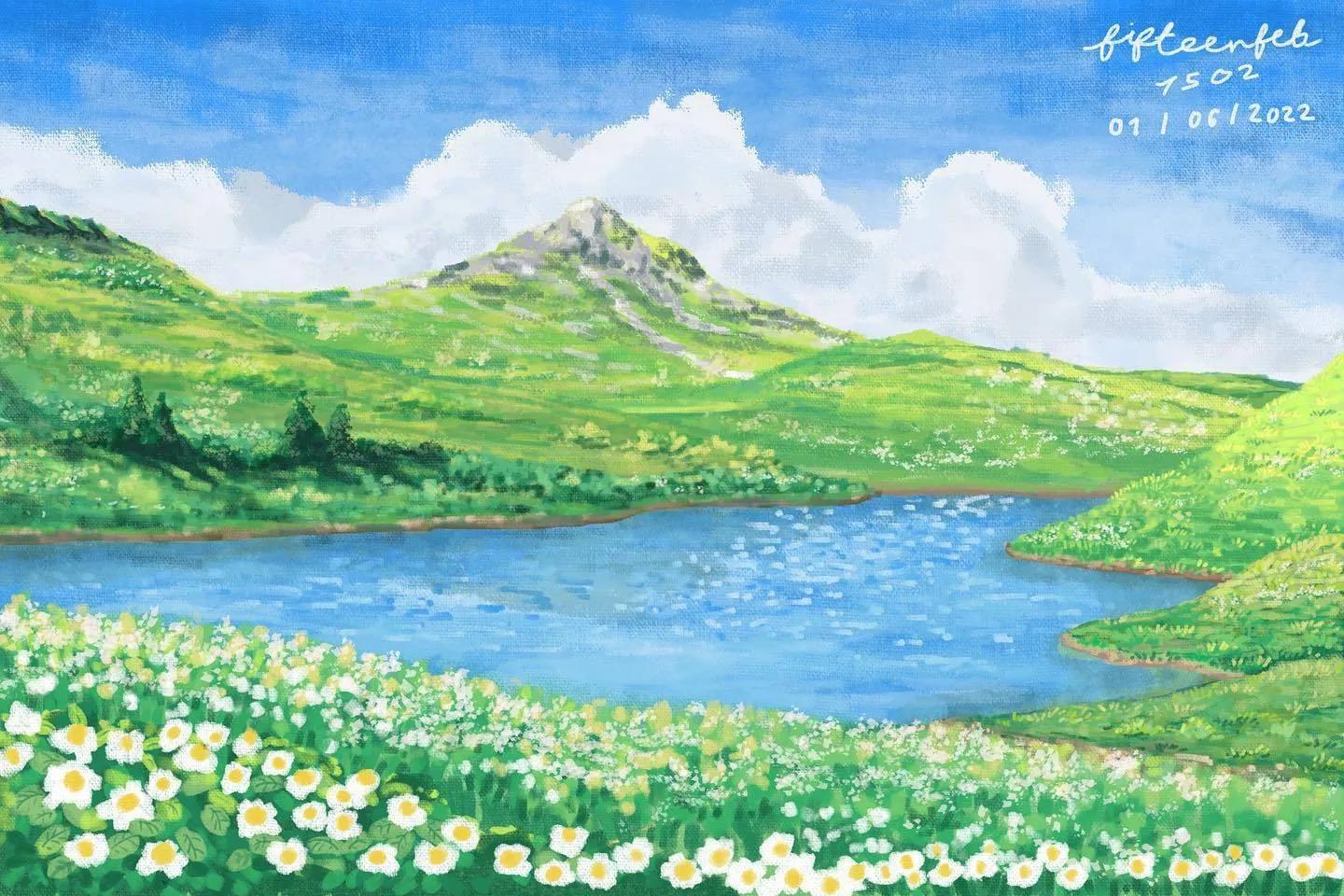 一组极具个人风格的插画,一组很有意境的插画