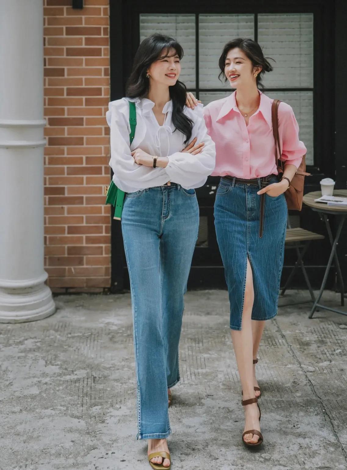 夏日闺蜜日常穿搭模板,夏季闺蜜装穿搭时髦可爱