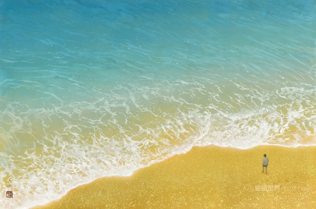 野地美树子手绘油画,日本画家奈良美智作品图