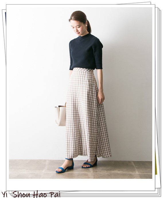 灰色半身裙如何穿搭图片,灰色半身裙高级感穿搭