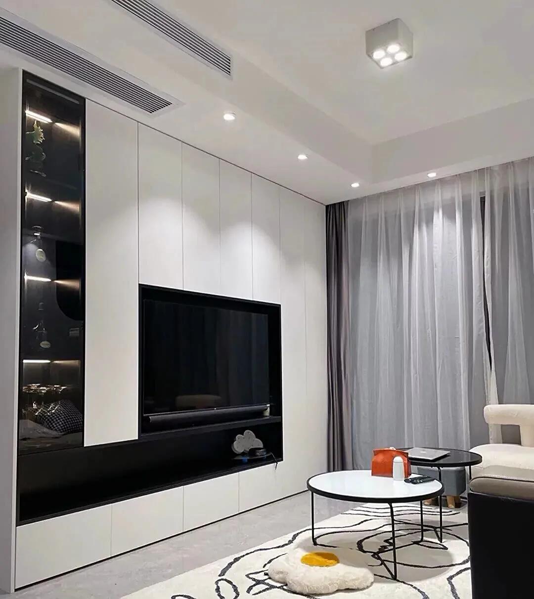 客厅边柜2023最新款法式,2023电视背景柜高端大气上档次