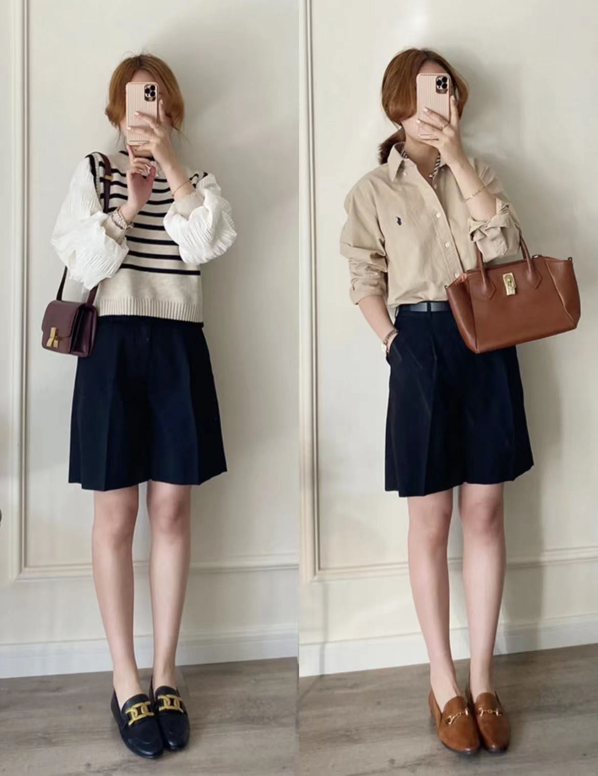 黑色短裤穿什么不露腿又好看,好看又百搭的黑色短裤