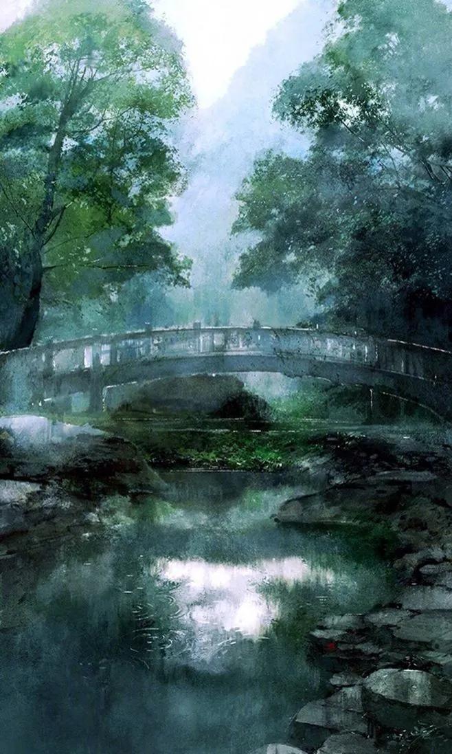 唯美古风意境手绘插画,唯美古风意境手绘头像