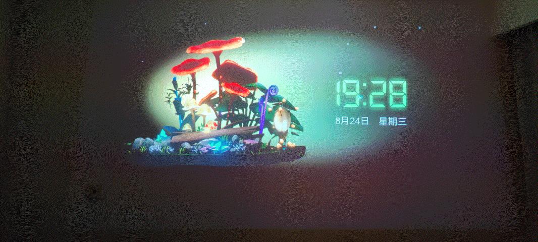 家里没空间怎么放投影仪,坚果智慧墙o1pro超短焦投影仪家用