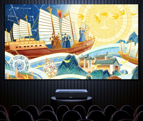 全色激光和三色激光电视哪个好,海信激光电视哪款是三色的