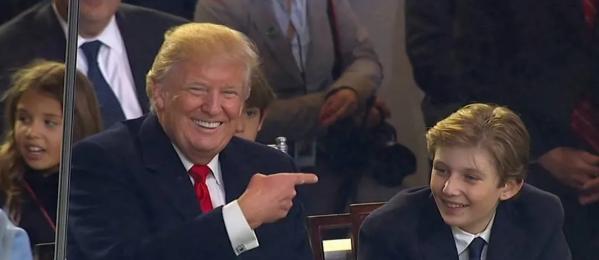 特朗普巴伦小时候,特朗普小儿子巴伦近照