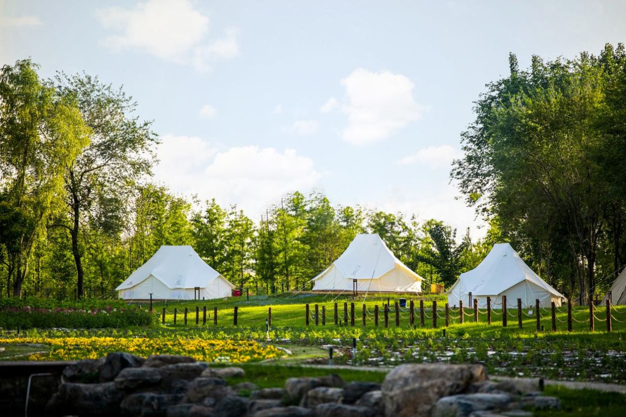 雨中露营在帐篷里放松身心,小帐篷露营