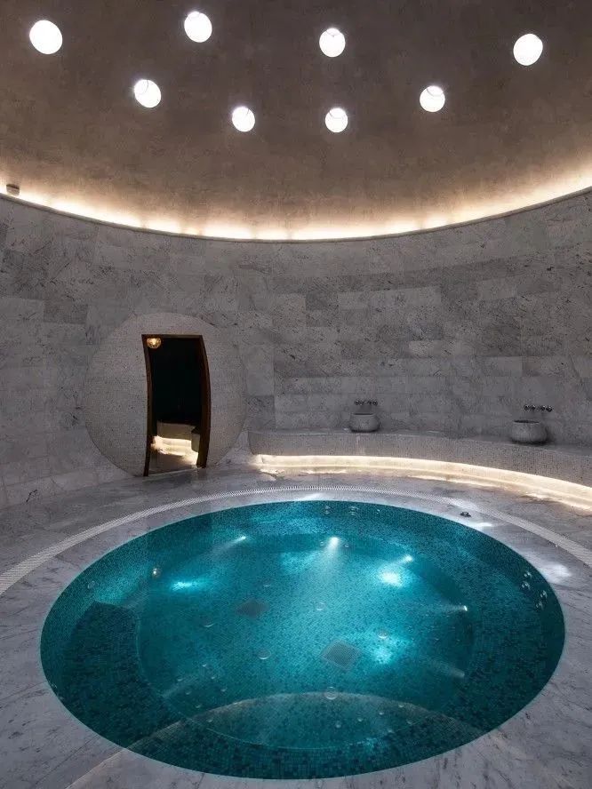 温泉泡池怎么设计,家庭室内温泉泡池尺寸