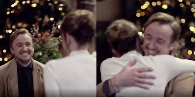 “赫敏”拥抱“马尔福”，记得对初恋的心跳加速，“每天都找他”