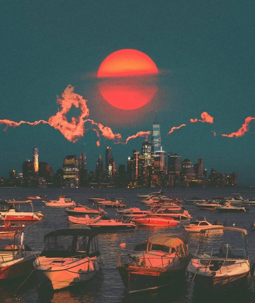 一组极具个人风格的插画,一组很有意境的插画