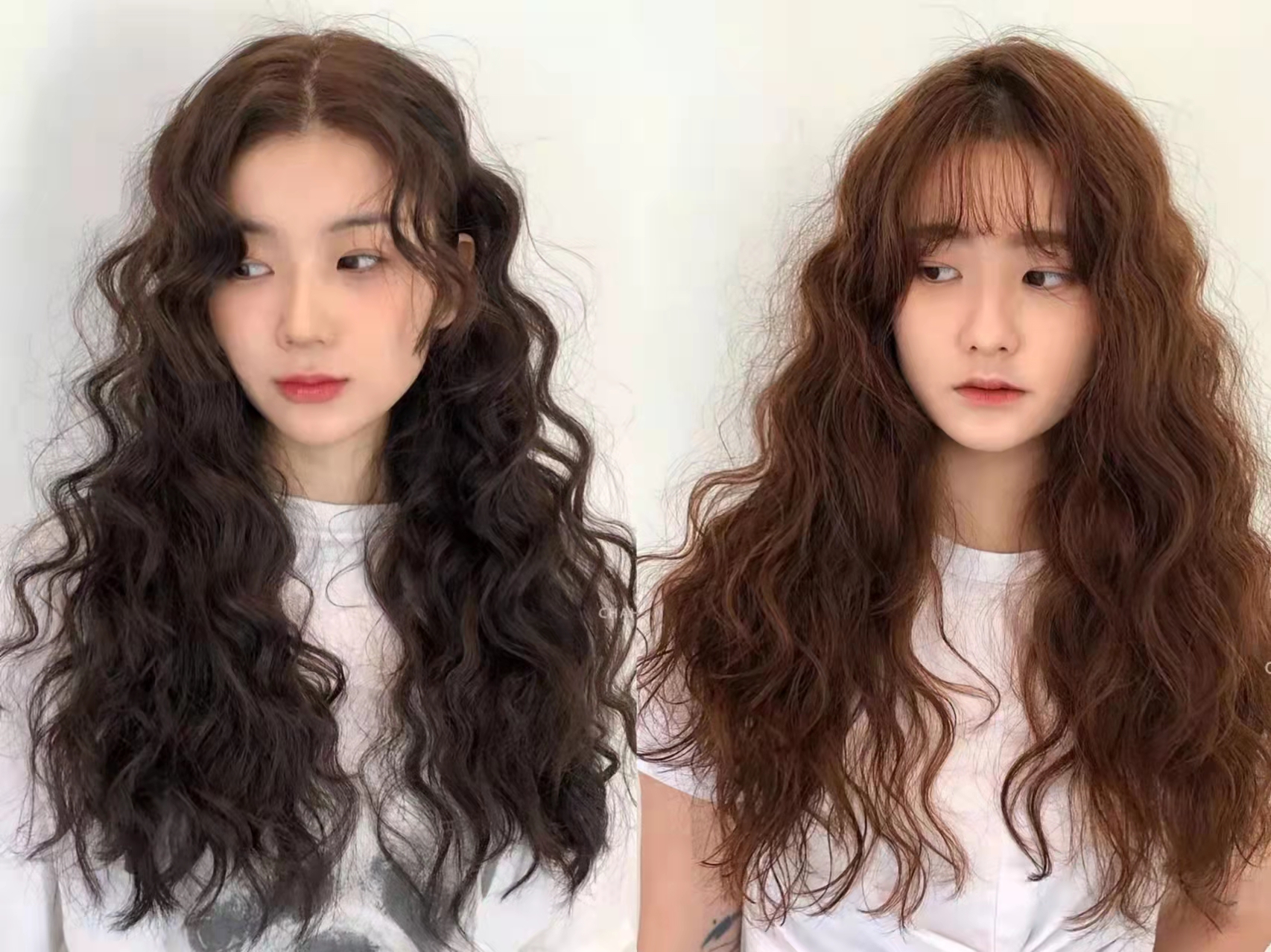 半披半扎卷发简单又好看,烫完羊毛卷发型怎么扎好看