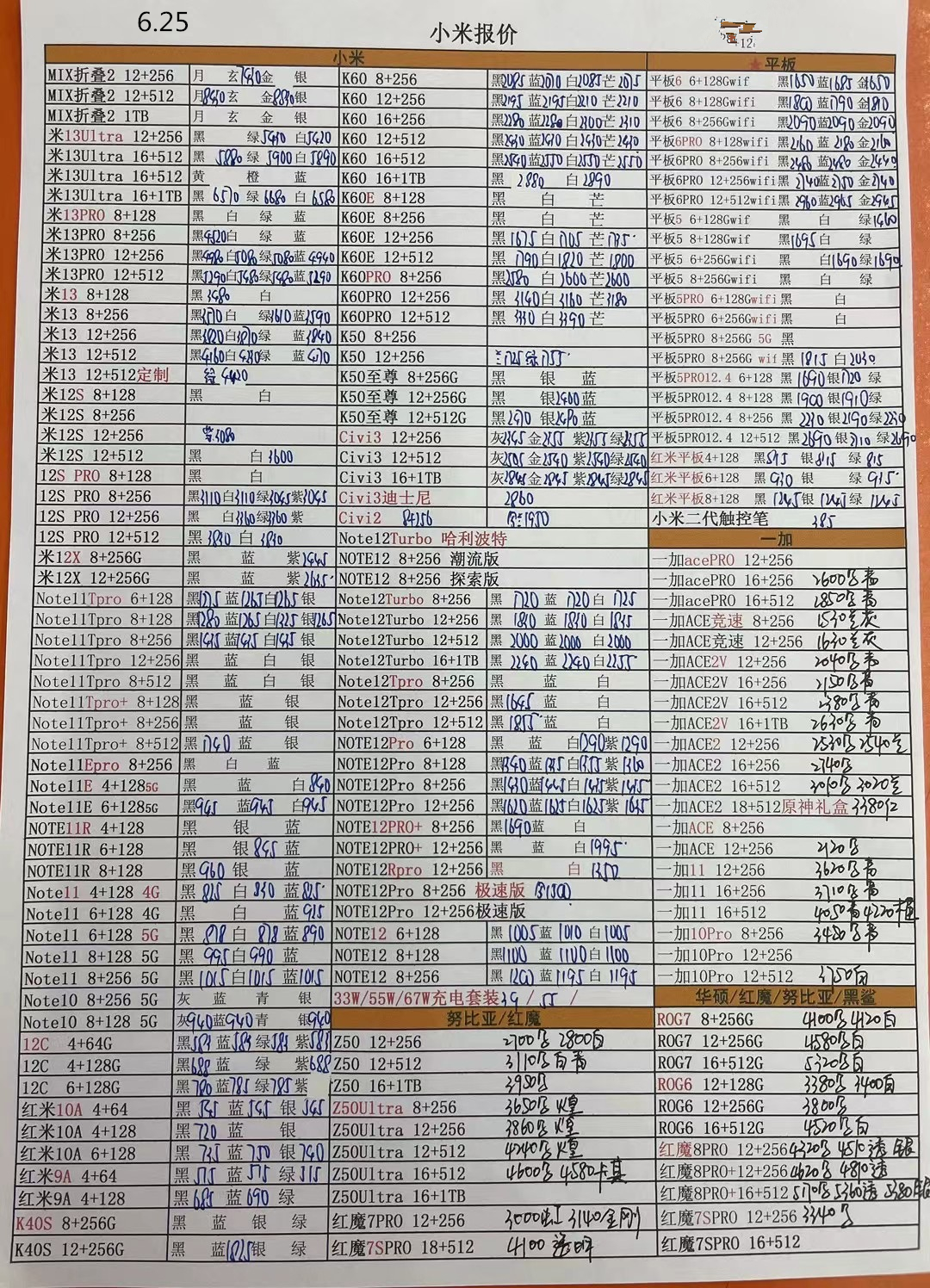 华强北苹果手机报价单,深圳华强北2023年手机7月份报价表
