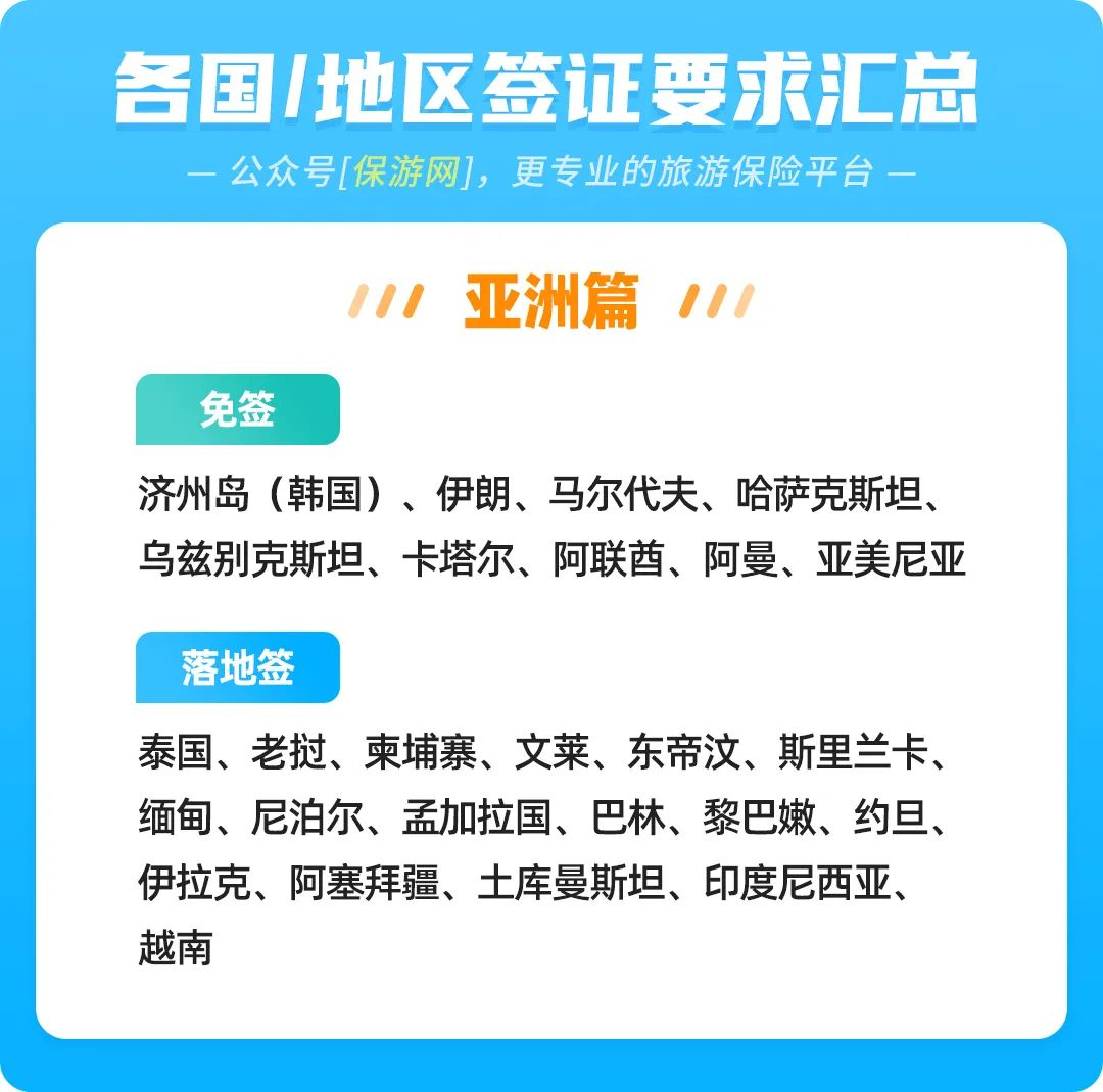 出境免签国家名单,出境免签报团游