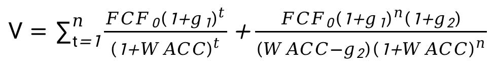 折现现金流估值法公式解析,自由现金流贴现和dcf估值