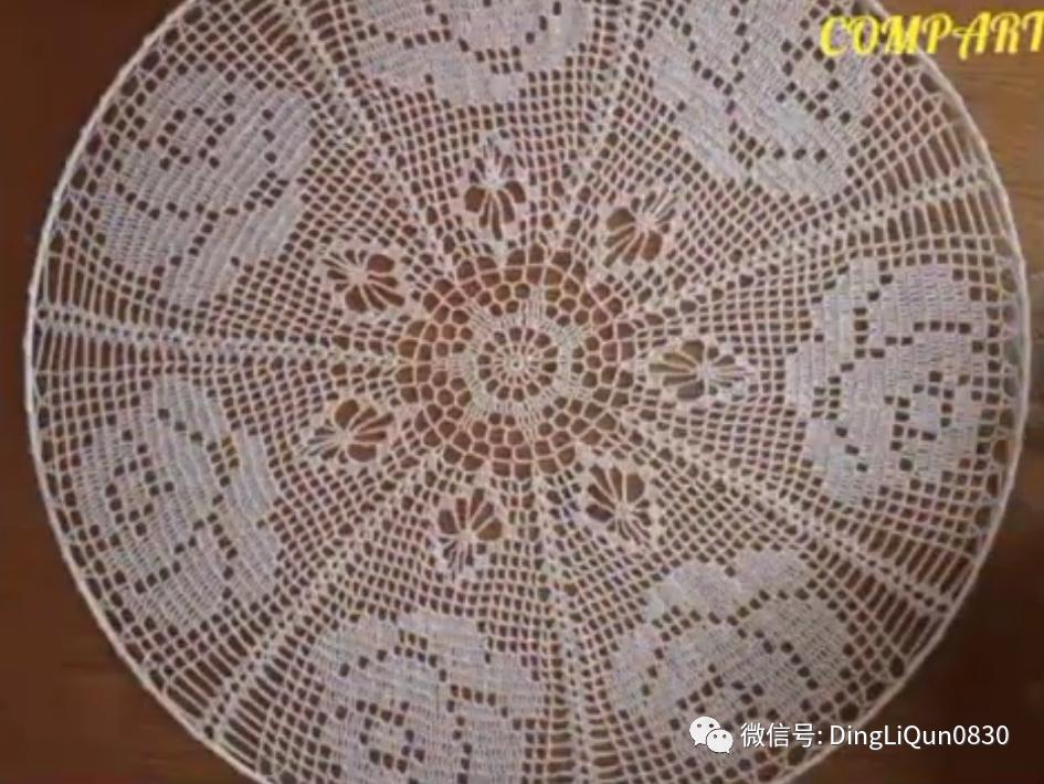 针织桌布图案大全图解,编织桌布图案花边