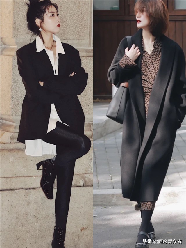 开春穿搭女连衣裙大码,文艺风连衣裙搭配打底裤