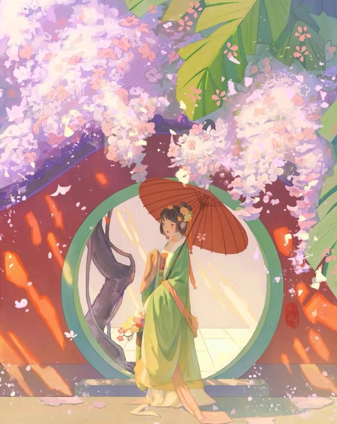 古风意境图素描,古风意境图片唯美大图高清