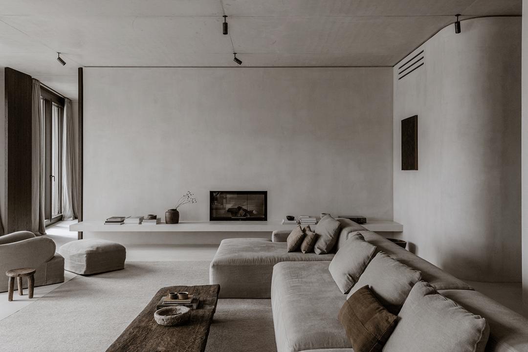 现代极简混凝土风格别墅,混凝土极简