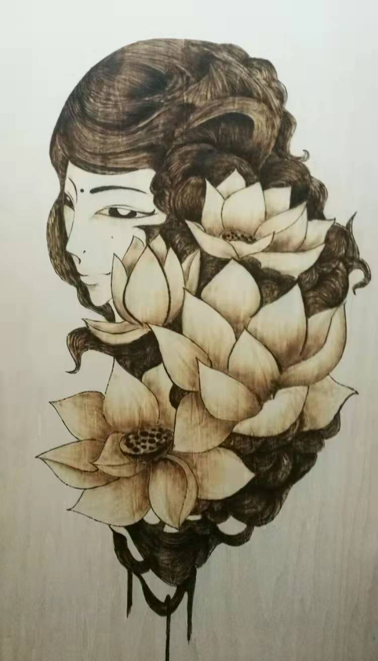 传承中国传统非遗烙画,非遗烙画100幅