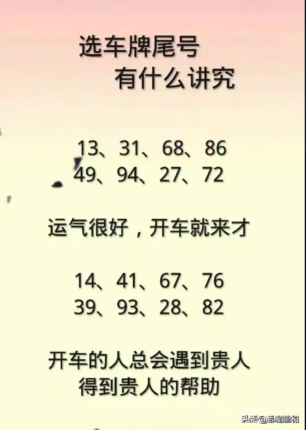 车牌号最后一位字母代表的意义,车牌号最后一位数字寓意