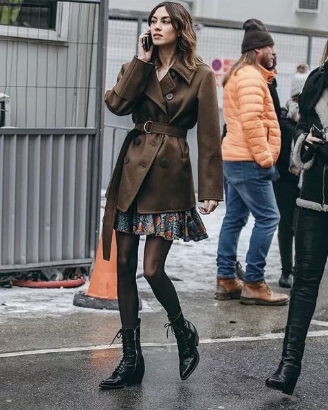 连裤袜不土气,秋冬连裤袜的搭配雷区