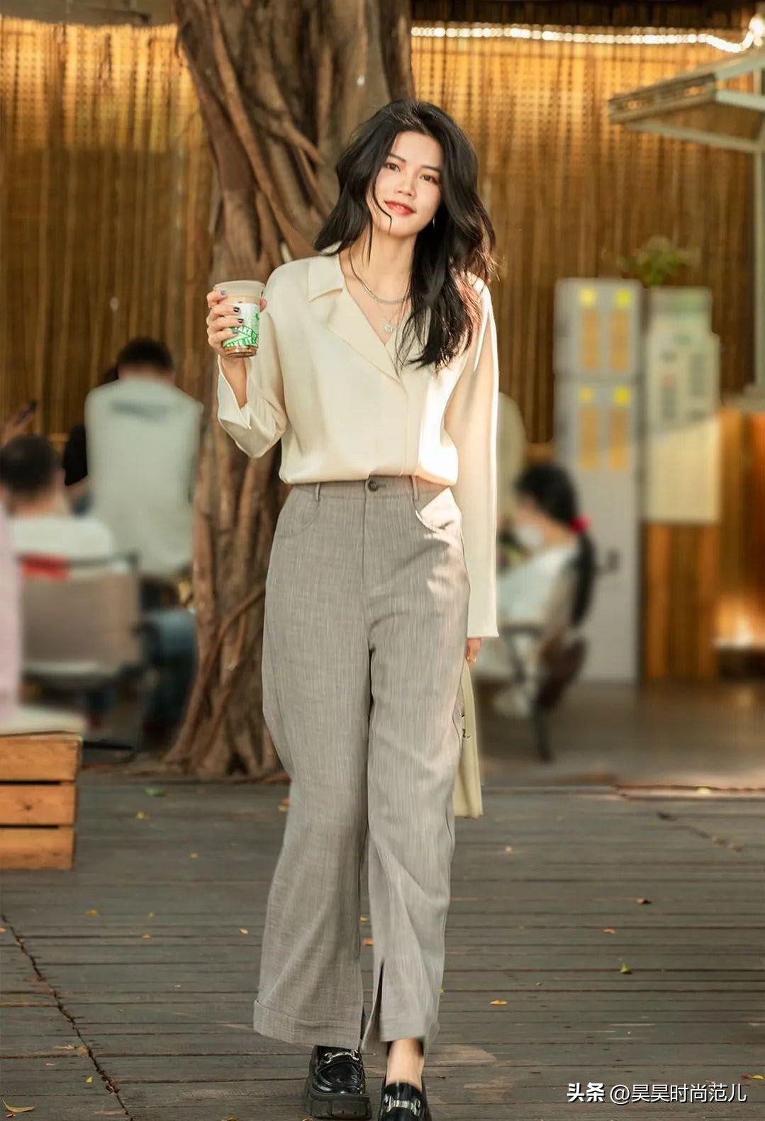 灰色初夏,冬季穿搭女生高级感韩系灰色