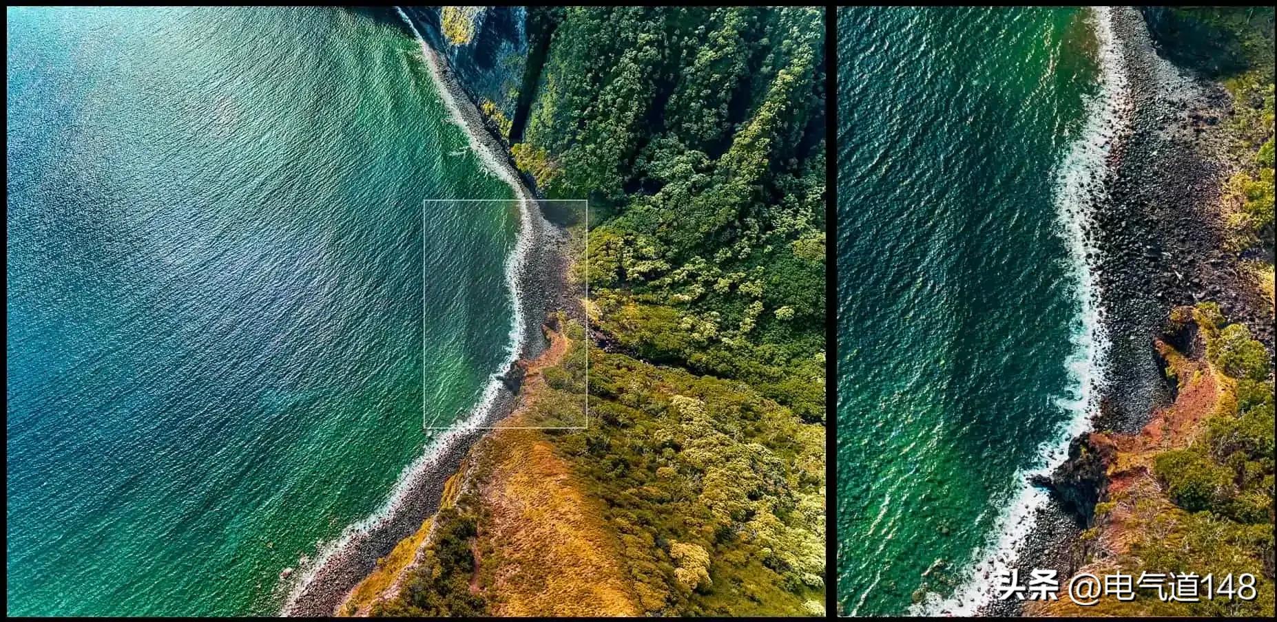 4800万4合一像素对比1200万,2400像素和4800像素对比