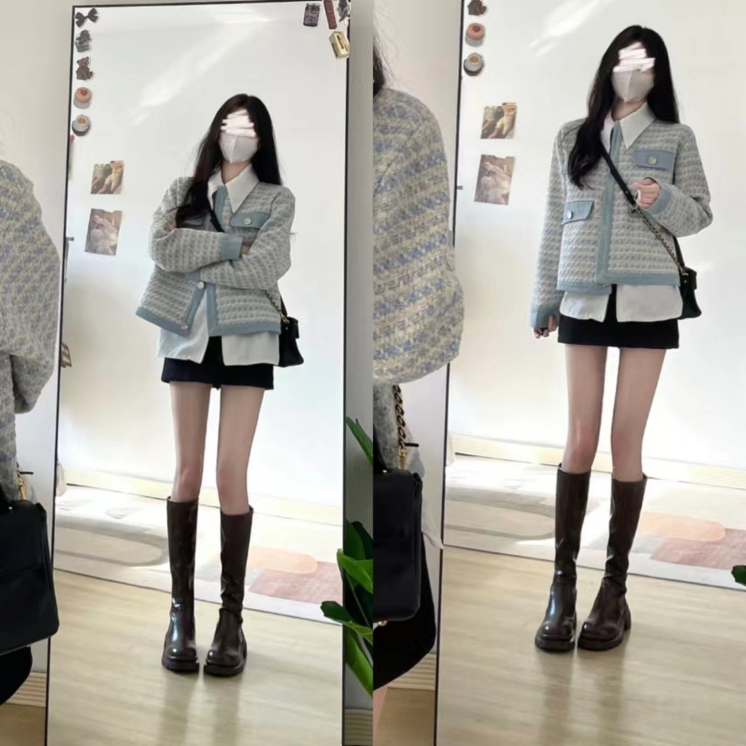 30-40岁洋气外套小香风套装,小香风外套年轻气质搭配