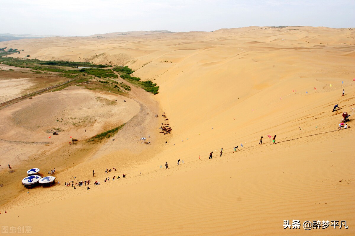 甘肃敦煌鸣沙山月牙泉自由行,甘肃敦煌鸣沙山月牙泉景区