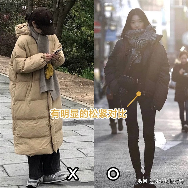 韩国冬季穿搭女高级感,韩国穿搭街拍秋冬羽绒服
