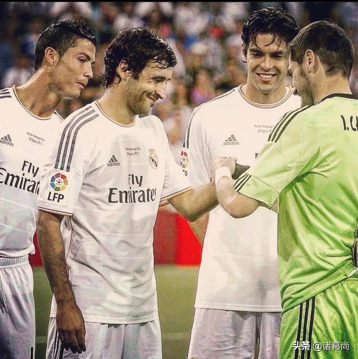 劳尔时期的皇家马德里阵容,翩翩少年衣服