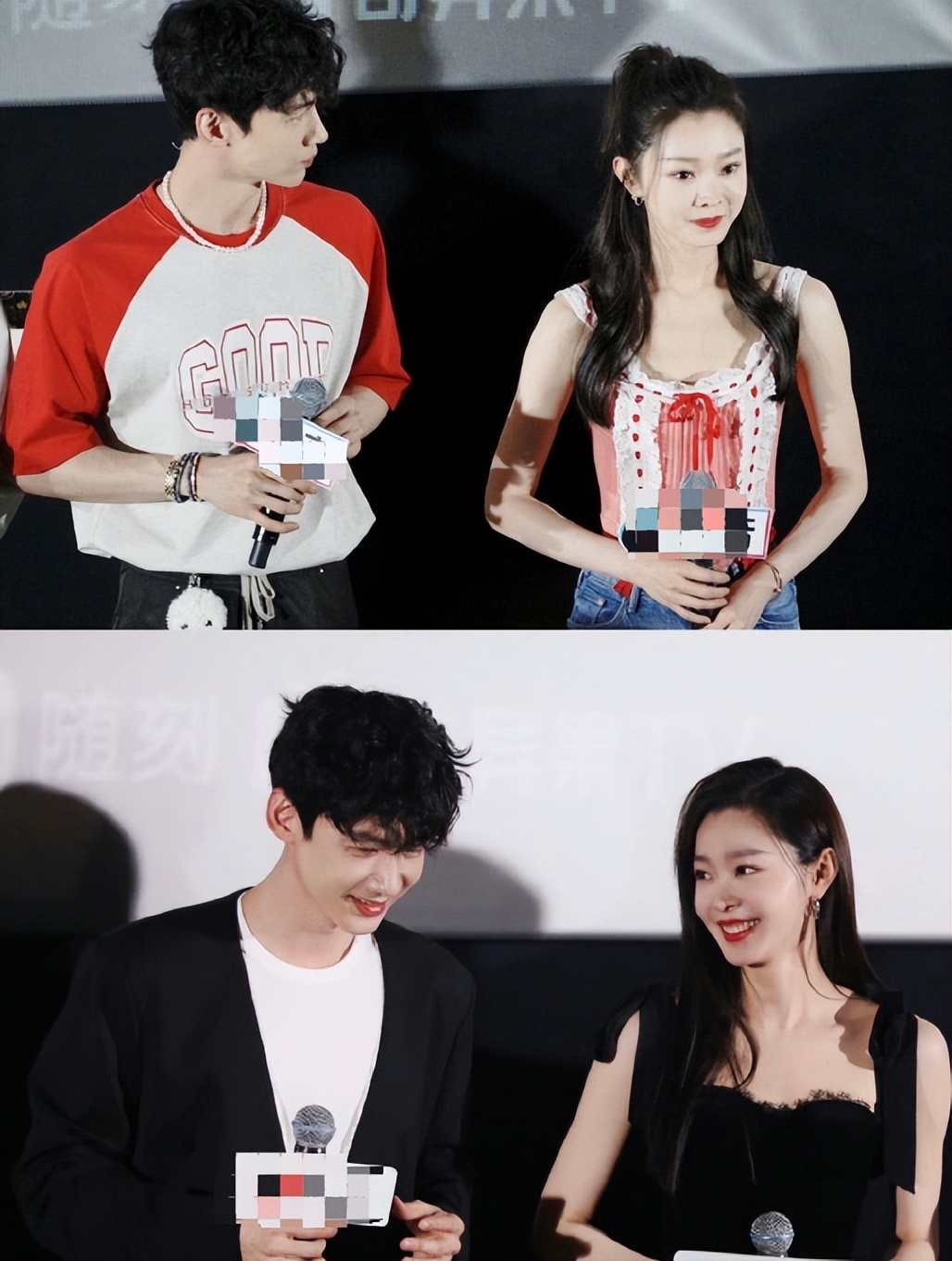 白敬亭宋轶互动好甜,白敬亭宋轶情侣见面会