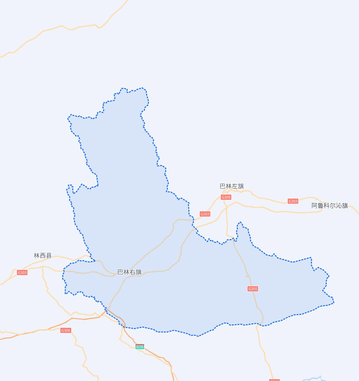 巴林右旗地图,赤峰巴林右旗地图