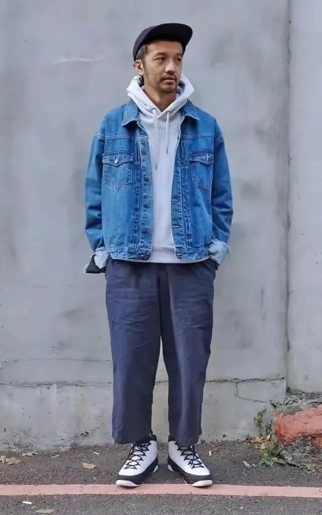 男士牛仔夹克怎么搭配,牛仔夹克春季穿搭男
