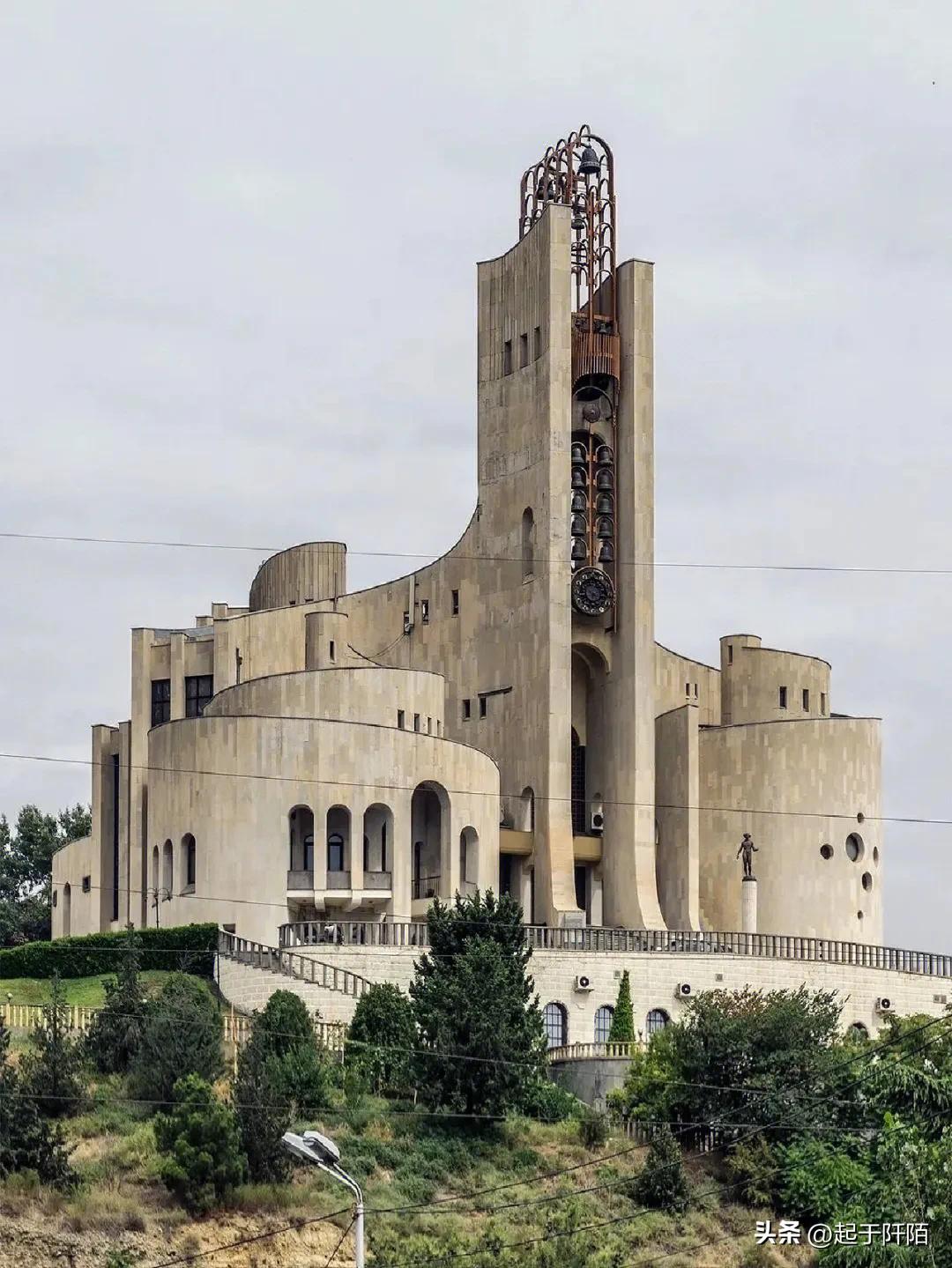 高加索古城全景,世界第比利斯古城