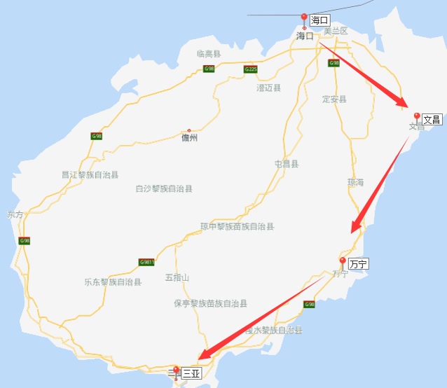 海南东海岸全攻略,海口万宁三亚的景点推荐
