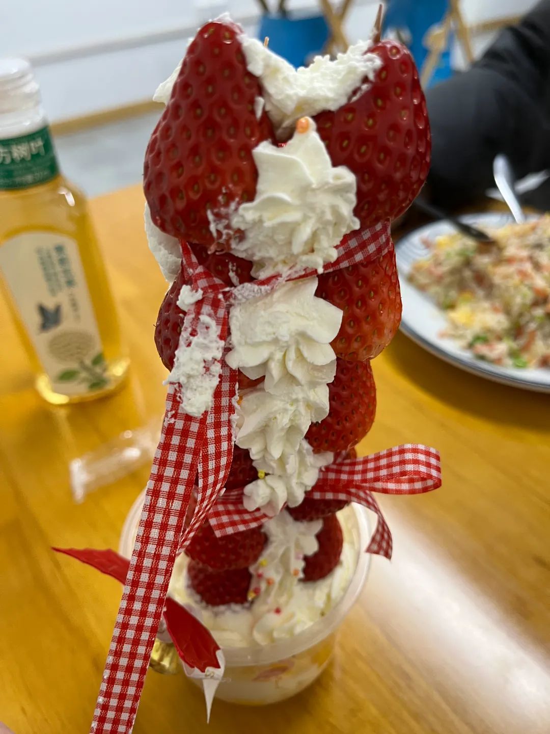 草莓热奶塔,草莓塔热奶宝