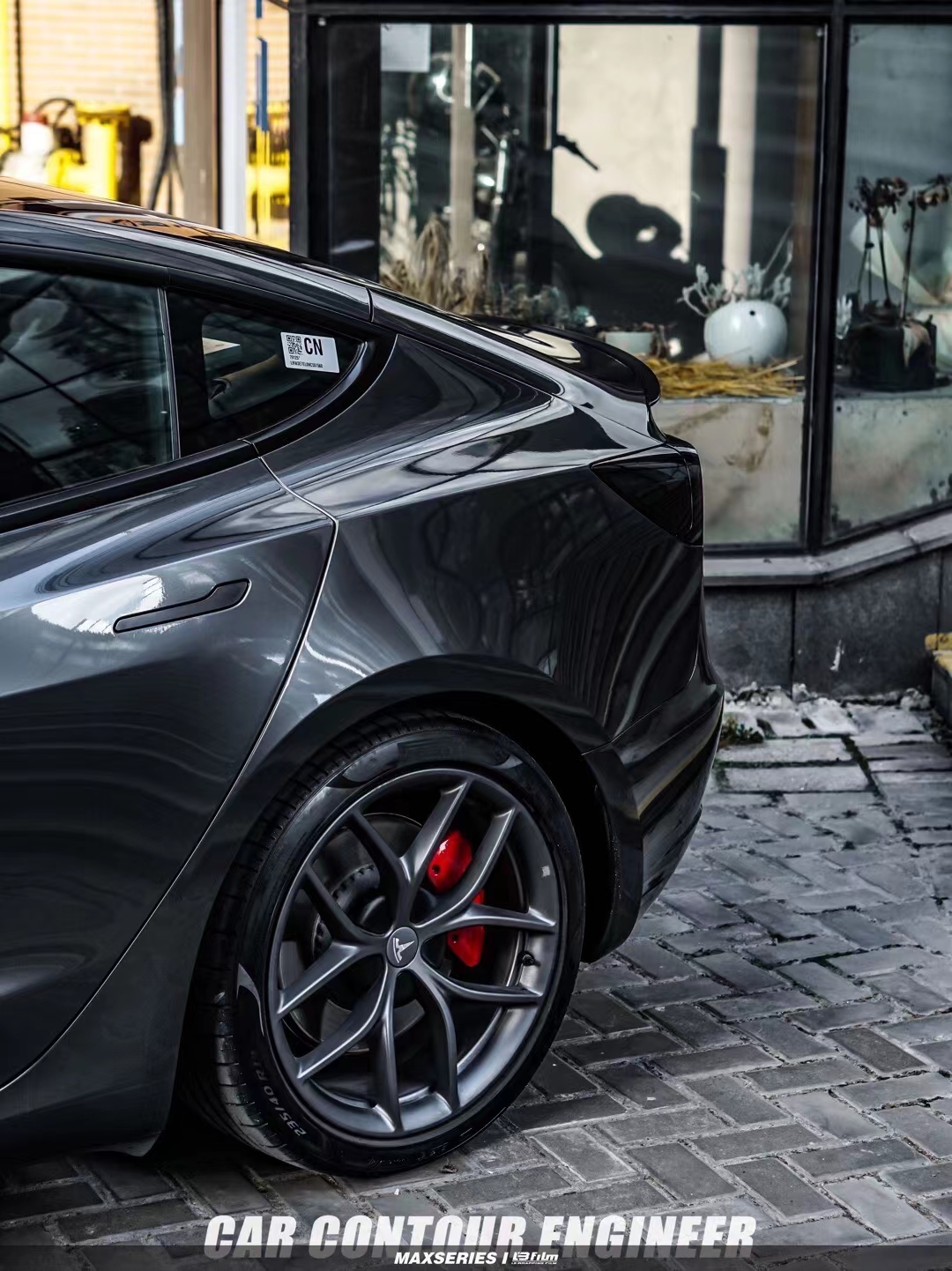 特斯拉y液态深海蓝改色膜,特斯拉贴酷莱特改色膜金属风暴蓝