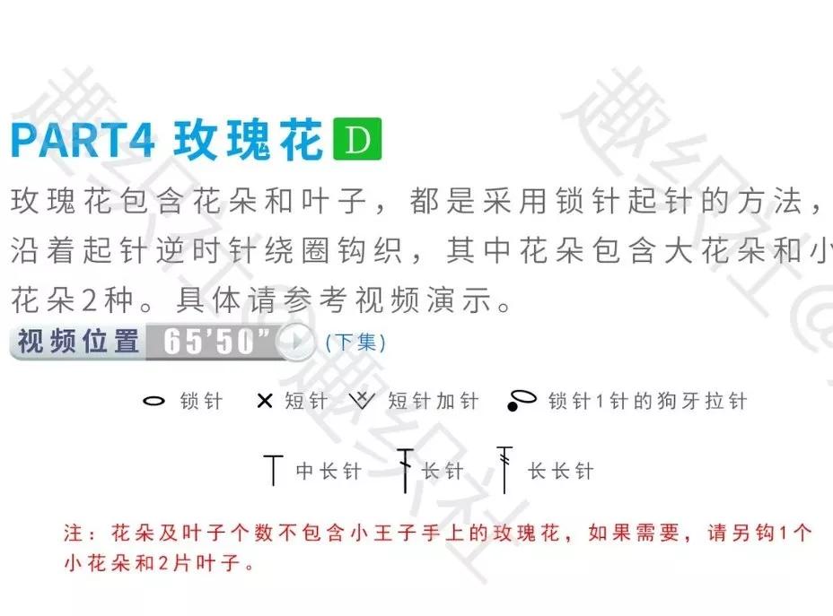 钩织小王子的图案图解,钩织手提花灯完整教程