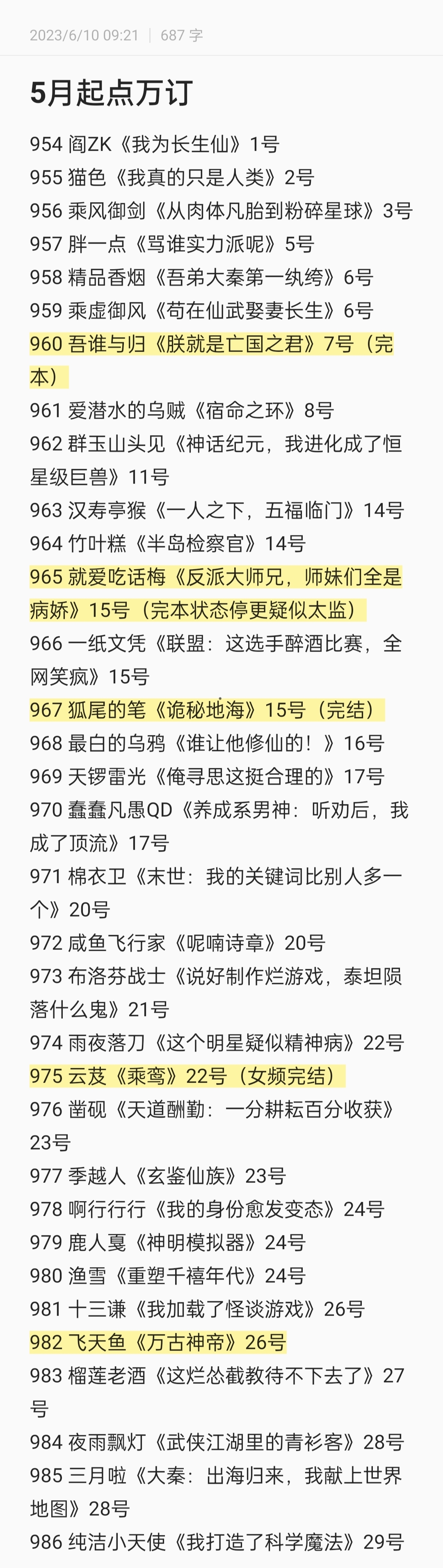 五月起点月票,5月起点新书