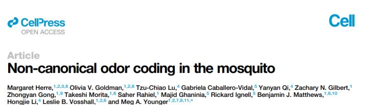 Cell+Nature：蚊子偏爱人类气味的奥秘