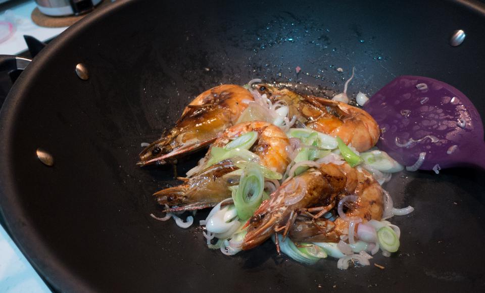 粤式腌大虾,广式豉油皇焗大虾