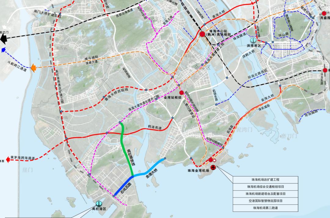 珠海市重大交通设施建设情况,珠海九大重点交通项目