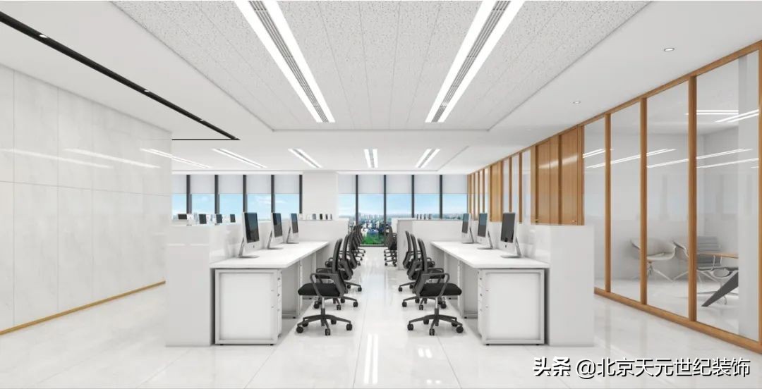 秦淮专业办公空间装饰设计案例,五华区写字楼装修设计案例