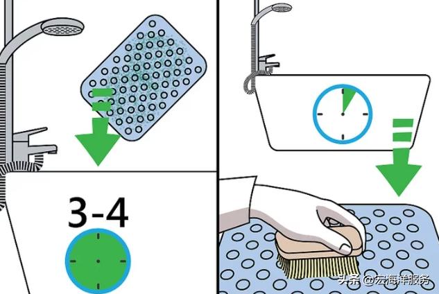 家庭怎么清洗乳胶垫,浴垫怎么清洁卫生好用视频