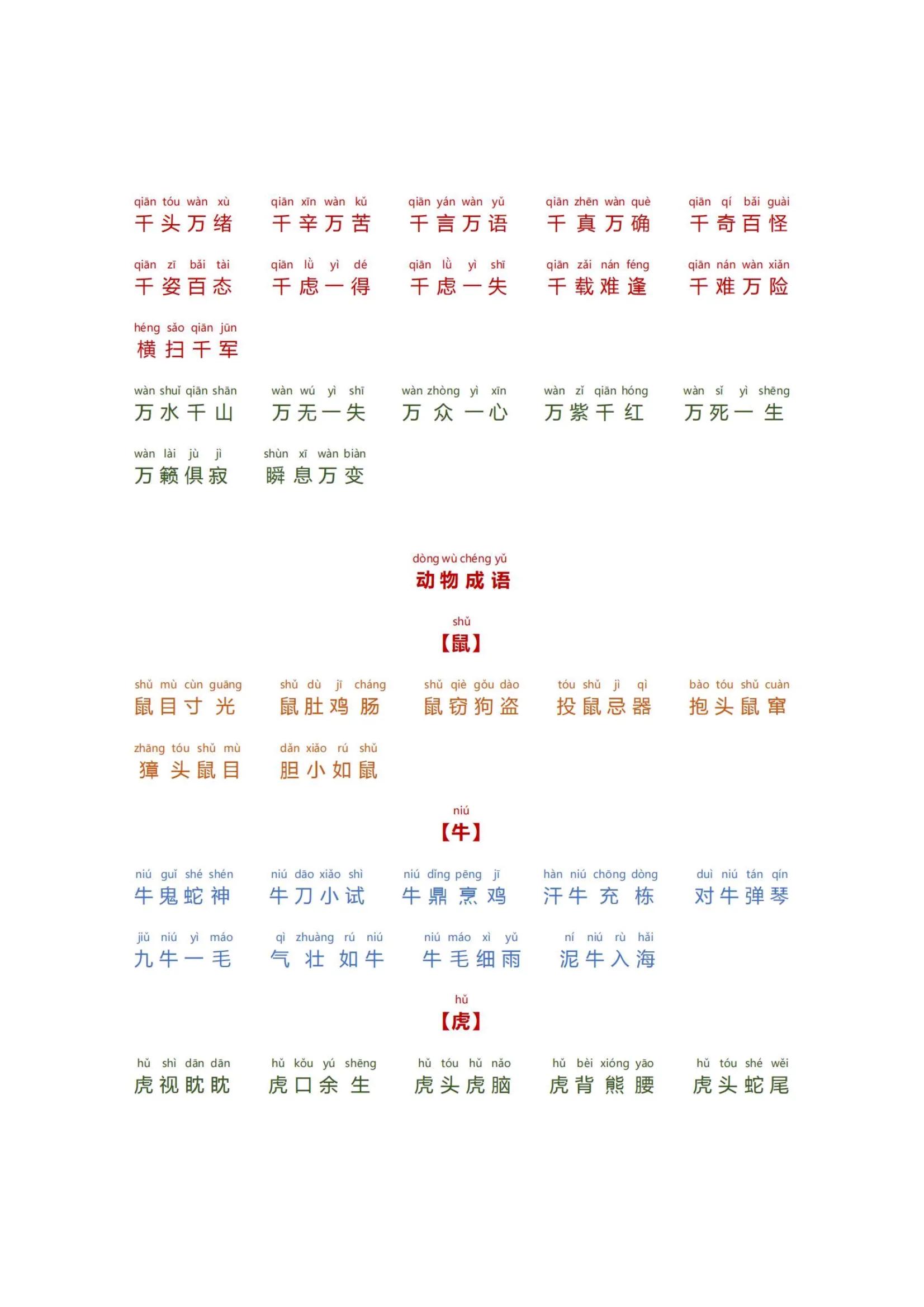 五年级下册必背成语带拼音版,小学生必学成语拼音版